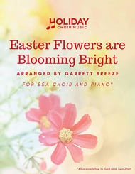 Easter Flowers Are Blooming Bright SSA choral sheet music cover Thumbnail